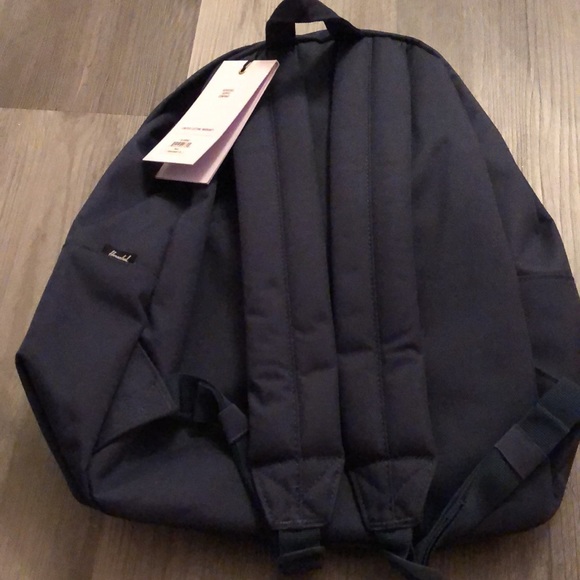 Herschel Supply Co Classic Backpack Color Navy Recycled Nylon NWT - Picture 7 of 16
